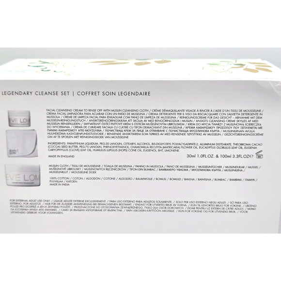 Eve Lom Legendary 3pc Cleanse Skincare Set - 100ml & Travel 30m w/ Muslin Cloth - Picture 4 of 5